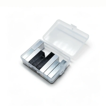 Набор тел равного объема (сталь, алюминий, пластик) бруски, 3 набора